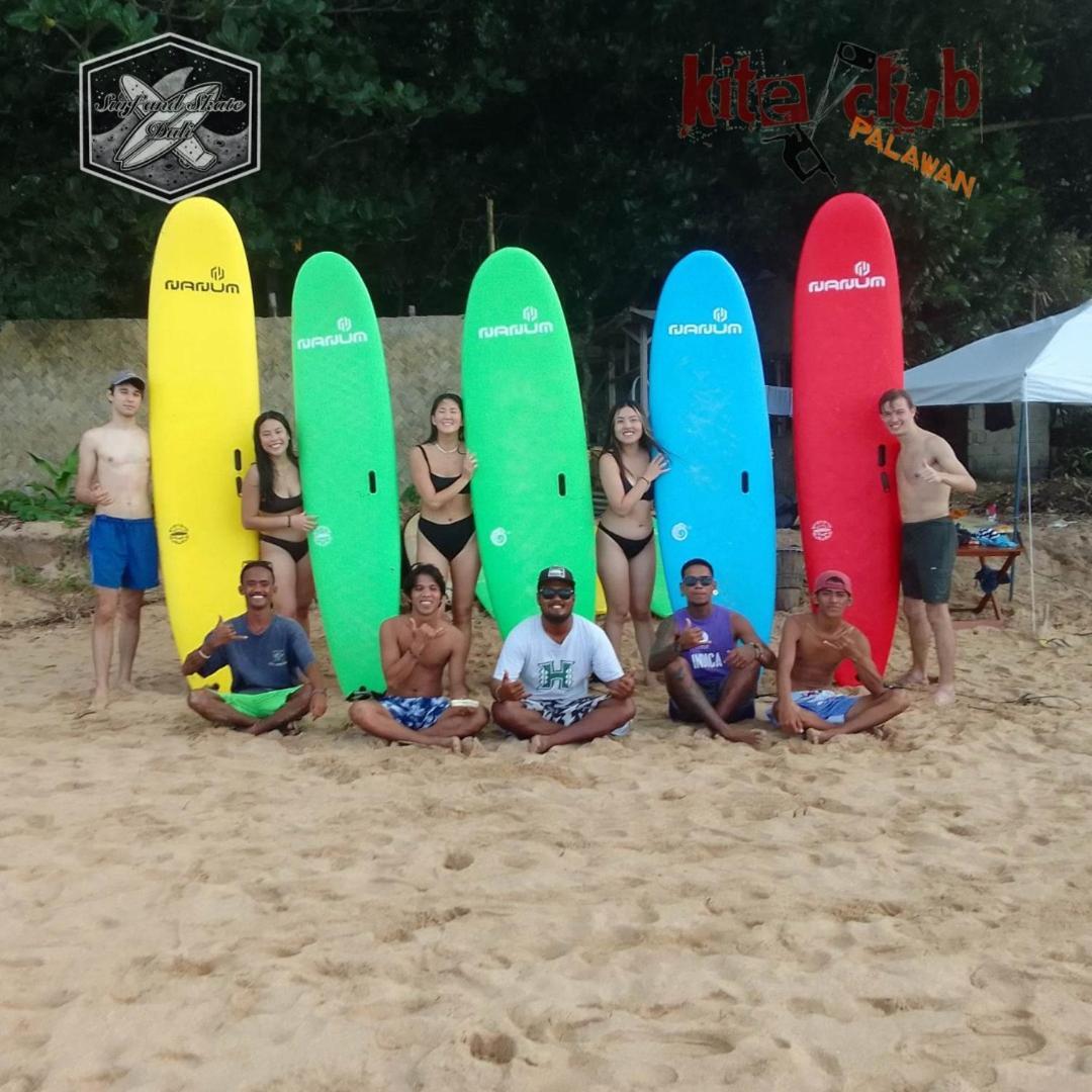 Surf And Skate Duli El Nido By Kiteclub Palawan Vandrarhem Exteriör bild