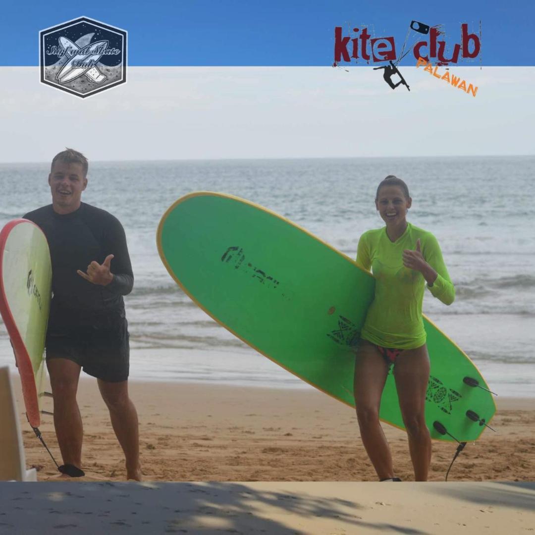 Surf And Skate Duli El Nido By Kiteclub Palawan Vandrarhem Exteriör bild