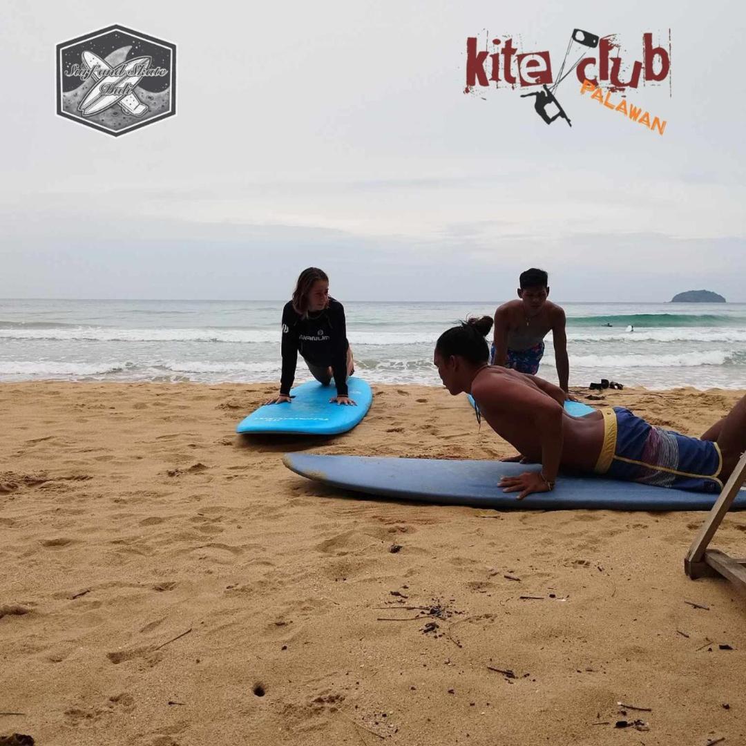 Surf And Skate Duli El Nido By Kiteclub Palawan Vandrarhem Exteriör bild