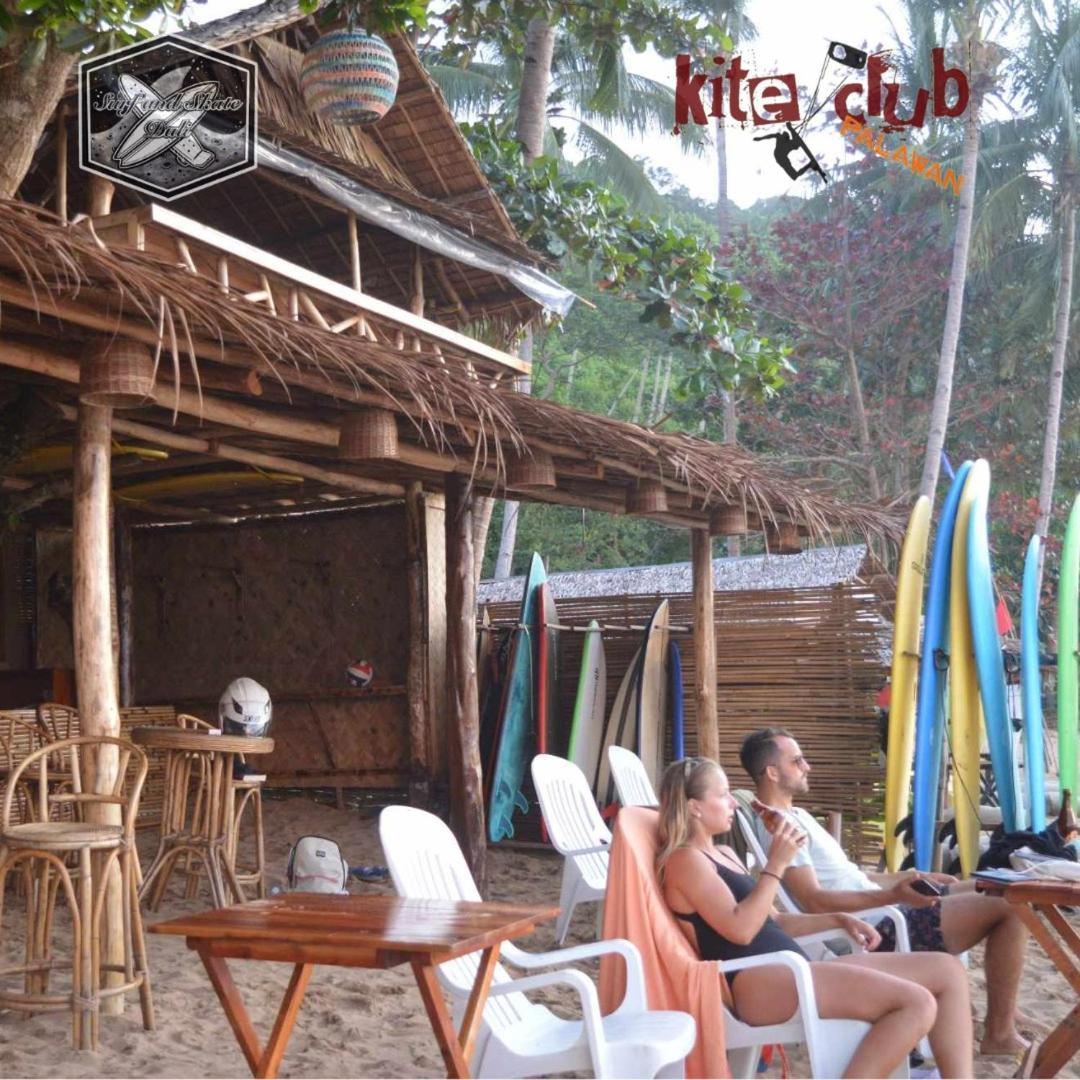 Surf And Skate Duli El Nido By Kiteclub Palawan Vandrarhem Exteriör bild